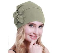 osvyo, Copricapo da donna in cotone per chemioterapia, per pazienti oncologiche con problemi di caduta dei capelli, Taglia unica