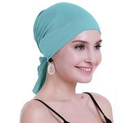 osvyo Copricapo in bambù per chemioterapia, da donna, per perdita di capelli, turbante da infilare, confezione sigillata, BAMBOO VERDE CHIARO, Taglia unica