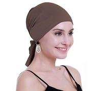 osvyo Copricapo in bambù per chemioterapia, da donna, per perdita di capelli, turbante da infilare, confezione sigillata, BAMB0O TAWNY, Taglia unica