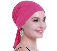 osvyo Copricapo in bambù per chemioterapia, da donna, per perdita di capelli, turbante da infilare, confezione sigillata, BAMBOO ROSA LUCE, Taglia unica