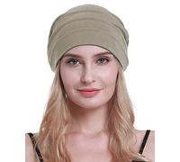 osvyo Cotone Cappelli Chemo Soft Caps Copricapo Cancro per Donne Perdita di Capelli Confezione Sigillata, grigio caldo., Taglia unica