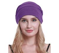 osvyo Cotone Chemo Cappelli Soft Caps Cancro Copricapo per le donne perdita di capelli sigillati imballaggio, PURPEL, Taglia unica