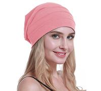 osvyo Cotone Chemo Cappelli Soft Caps Cancro Copricapo per le donne perdita di capelli sigillati imballaggio, ROSA CALDO, Taglia unica