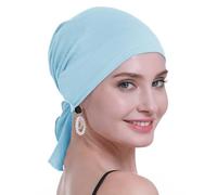 osvyo - Foulard in bambù per donne affette da alopecia e per pazienti oncologici, in confezione sigillata, Baby Blu, Taglia unica