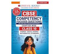 Oswaal CBSE Competency Focused Questions Chapter-wise Class 10: Maths, Science, Social Science For 2026 Exam