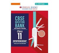 Oswaal CBSE Question Bank Class 11 Entrepreneurship For 2026 Exam
