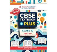 Oswaal CBSE Textbook Plus for English Language and Literature Class 10 (For 2025 Exam)