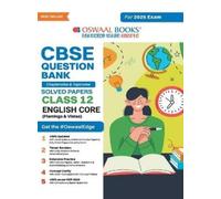 Oswaal Editoria CBSE Question Bank Chapterwise and Topicwise SOLVED (Tascabile)