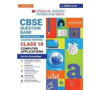 Oswaal Editoria Oswaal CBSE Class 10 Computer Application Question B (Tascabile)