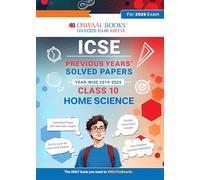 Oswaal ICSE Previous Years Solved Papers Year wise 2019-2025 Class-10 Home Science