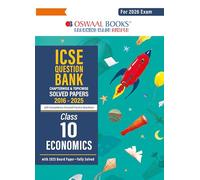 Oswaal ICSE Question Bank Chapterwise & Topicwise Solved Papers Class 10 Economics For 2026 Exam