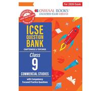 Oswaal ICSE Question Bank Chapterwise & Topicwise Solved Papers Class 9 Commercial Studies For 2026 Exam
