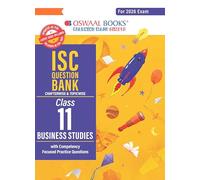 Oswaal ISC Question Bank Chapterwise & Topicwise Solved Papers Class 11 Business Studies For 2026 Exam