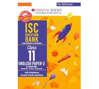 Oswaal ISC Question Bank Chapterwise & Topicwise Solved Papers Class 11 English paper 2 For 2026 Exam