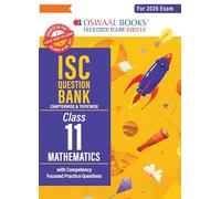 Oswaal ISC Question Bank Chapterwise & Topicwise Solved Papers Class 11 Mathematics For 2026 Exam