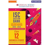Oswaal ISC Question Bank Chapterwise & Topicwise Solved Papers Class 12 Business Studies For 2026 Exam