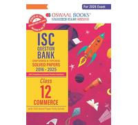 Oswaal ISC Question Bank Chapterwise & Topicwise Solved Papers Class 12 Commerce For 2026 Exam