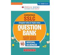 Oswaal Karnataka SSLC Chapterwise & Topicwise Question Bank Class 10 - Social Science (English Medium)
