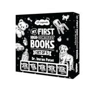 Oswaal Lil Legends High Contrast Baby Book for Newborns by Dr. Imran Patel - Visual Stimulation Book for Infants (0-12 Months) | Boost Brain Development | Black & White Baby Book