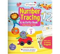Oswaal Lil Legends Number Tracing & Activity Book, writing practice for kids