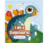 Oswaal Lil Legends: Shaped Board Books, Dino - I am a Stegosaurus