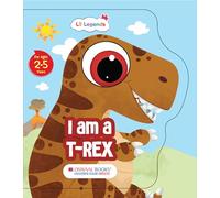 Oswaal Lil Legends: Shaped Board Books, Dino - I am a T-Rex