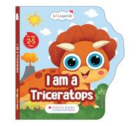 Oswaal Lil Legends: Shaped Board Books, Dino - I am a Triceratops