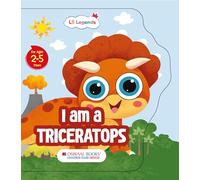 Oswaal Lil Legends: Shaped Board Books, Dino - I am a Triceratops
