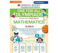Oswaal One For All Olympiad Previous Years' Solved Papers, Class-6 M (Tascabile)