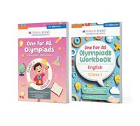Oswaal One For All Olympiads Class 1 Chapter-wise Previous Years's Solved Papers (Prep-Guide) + Workbook English (Set of 2 Books) For 2025 Exam