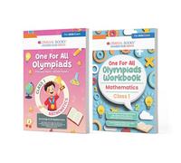 Oswaal One For All Olympiads Class 1 Chapter-wise Previous Years's Solved Papers (Prep-Guide) + Workbook Maths (Set of 2 Books) For 2025 Exam
