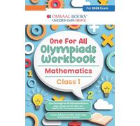 Oswaal One for All Olympiads Workbook Class 1 Mathematics For 2025 Exam