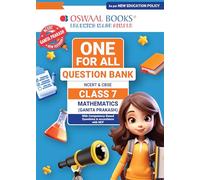 Oswaal One For All Question Bank NCERT & CBSE CLASS-7 Mathematics (Ganita Prakash)