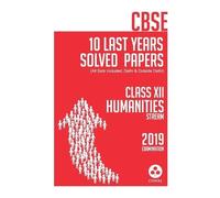 Oswal Publishers 10 Last Years Solved Papers - Humanities (Tascabile)
