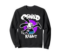 Oswald Coniglio Vintage Cartoon Bunny Viola Felpa