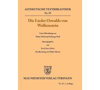 Oswald Wolkenstein Die Lieder Oswalds von Wolkenstein (Tascabile)
