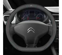 OSWINT Coprivolante in Pelle per Citroen C3 2009-2013 - Copertura Volante Auto, Accessori Interni per Cassa dello Sterzo