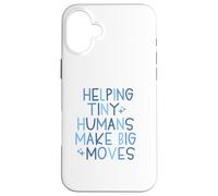 OT & PT Aiutare piccoli esseri umani a fare grandi mosse - Blu Custodia per iPhone 16 Plus