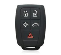 Otai Cover per chiave auto in silicone Caso Compatibile con Volvo XC90 C30 C70 S60 D5 V50 S40 Guscio chiave auto (Nero A)