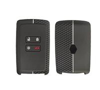 Otai - Custodia in silicone per chiave auto compatibile con Renault Captur Megane Talisman Espace Clio Zoe Koleos Scenic Arkana Dacia Sandero Key Shell 4 pulsanti (Nero)