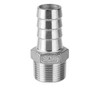 OTANA 1/8"?1/4"?3/8"?1/2"?3/4"?1quot;?BSPT Maschio 6 8 10 12 13 15 16 19 20 25 32mm Tubo Portagomma Connettore in Acciaio Inox Tubo Flessibile Accoppiatore,32mm,1"