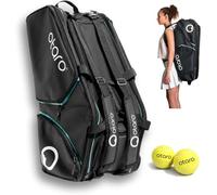 Otaro Borsa tennis 82L | Borsone tennis per 4 racchette | Con scomparto isolato, scomparto per scarpe, scomparto termico e scomparto per laptop | Sistema trasporto 3 in 1 | Zaino tennis idrorepellente