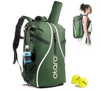 Otaro Zaino Tennis | 42 L | Zaino con porta scarpe, scomparto per laptop e scomparto termico per 2 racchette | Borsa tennis con scomparto bevande e palline | Zaino sportivo | Porta racchetta tennis