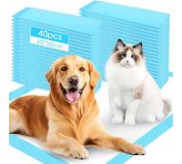 Otauoaea 40 Pezzi Traversine Cani 60x60cm Tappetini Igienici per Cani, 5-strati Tappetini Assorbenti e Asciugatura Rapida Tappetino Cane Pipi Igienico l'Addestramento