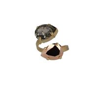 OTAZU Classic Ring Black Diamond Grey, Rose Gold Taglia: OS | Anelli Outlet | Donna | Nero