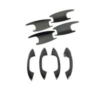 OTBEHUWJ Maniglia Esterna Porta Per Mercedes Per Benz ABCE CLA GLA GLB GLC GLE GLS Classe LHD Maniglia Esterna Portiera Dell'auto Maniglia Chiusura Rivestimento Ciotola Ricambi auto(Carbon Set)