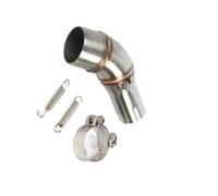 OTBEHUWJ Motociclo per Y&amaha R3 R30 per MT03 R25 Adattatore Silenziatore Tubo di Scarico Centrale Moto 51mm Tubo di Collegamento Slip-on