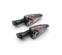 OTBEHUWJ per Triumph per Daytona 675 675R Tiger 800 800XC 1050 2 Pezzi Indicatori Direzione Anteriori E Posteriori per Motocicletta Accessori Motociclette(No Wires Black)
