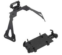 OTBEHUWJ Supporto Per Telefono Da Moto Con Alloggiamento Per Navigatore Colore Nero Per J300 J 300 2013-2021(Phone holder bracket)