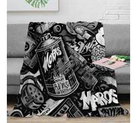 OTBSDNKZZ stampa 3D arte design coperta da viaggio microfibra biancheria da letto elegante plaid da viaggio compatto per regali di viaggio street culture 70×80inch(180x200cm)